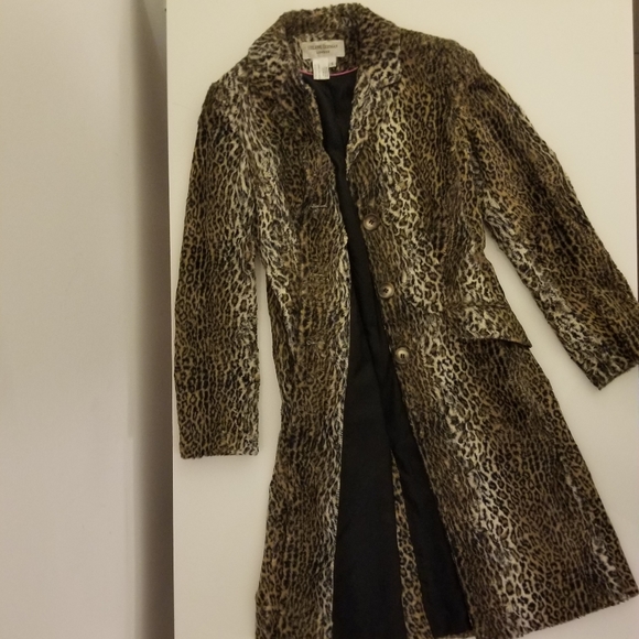 PRICE DROP! Helene Berman London Faux Leopard Coat - Picture 3 of 4